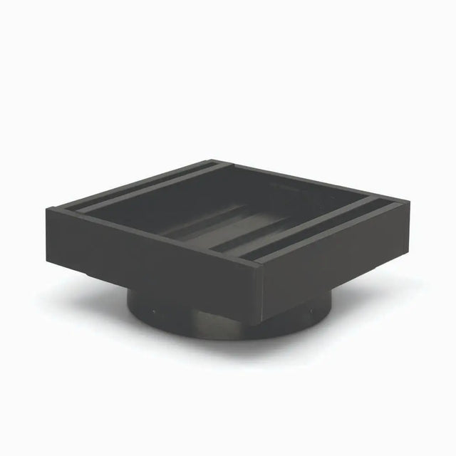 100*100*21mm Brushed Black Ezy Flow Guard Floor Waste Insert Aquaperla