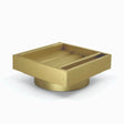 100*100*21mm Brushed Gold Ezy Flow Guard Floor Waste Insert Aquaperla