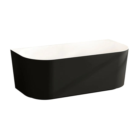 Musen Ultra-Thin Back-to-Wall Bathtub - Gloss White mercioaustralia