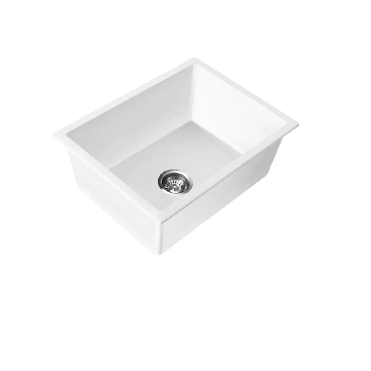 Matte White Single Bowl Quartz Sink 730*460*226mm Poseidonbk