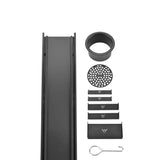 Wide Matte Black Tile Insert Floor Grate 600~3000 (L) X 100 (W) MM Somer