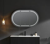 Olivia LED Mirror Cabinet 1200X750X155mm Poseidonbk