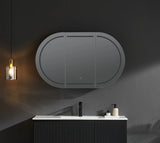 Olivia LED Mirror Cabinet 1200X750X155mm Poseidonbk