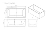 Orta Multi-Fit Freestanding Bathtub - Gloss White mercioaustralia