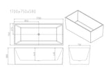 Orta Multi-Fit Freestanding Bathtub - Gloss White mercioaustralia