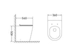 Bagno D'Oro Orion Rimless Back to Wall Toilet Pan Only Bagno D'Oro