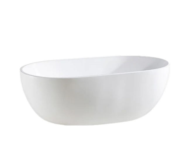 Olivia Matte White Free Standing Bathtub 1530*770*555mm Poseidonbk