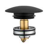 40mm Matt Black Pop Up Waste Universal Non Overflow Aquaperla