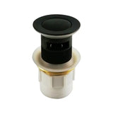 32mm Matt Black Pop Up Waste Overflow Aquaperla