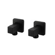 Bathroom Square Black 1/4 Turn Washing Machine Stop Tap(One Piece) Aquaperla