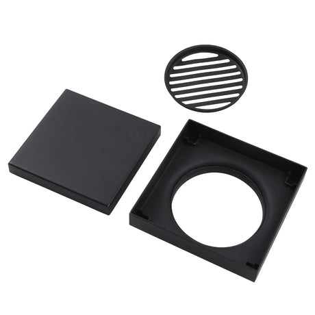 120x120mm Black Tile Insert Drain Aquaperla