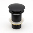 32mm Matt Black Pop Up Waste Non Overflow Aquaperla