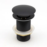 32mm Matt Black Pop Up Waste Non Overflow Aquaperla
