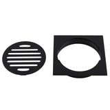 110x110mm Black Floor Drain Aquaperla
