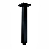 200mm Black Ceiling Shower Arm Aquaperla