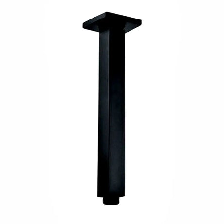 200mm Black Ceiling Shower Arm Aquaperla