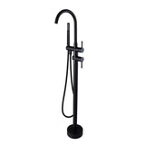 Black Freestanding Tap with Handheld Shower Aquaperla