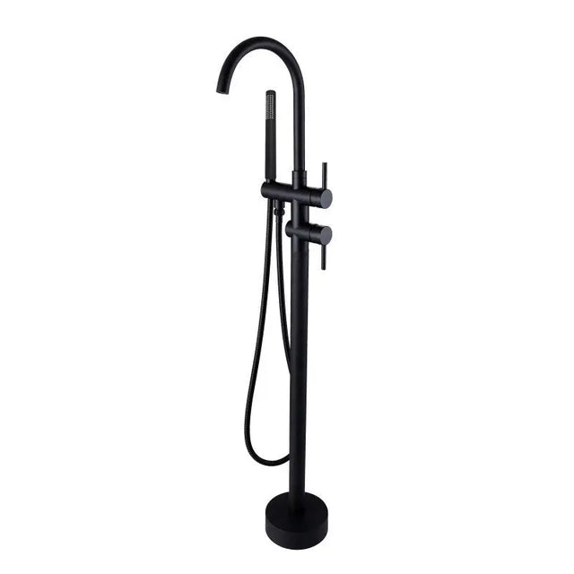 Black Freestanding Tap with Handheld Shower Aquaperla