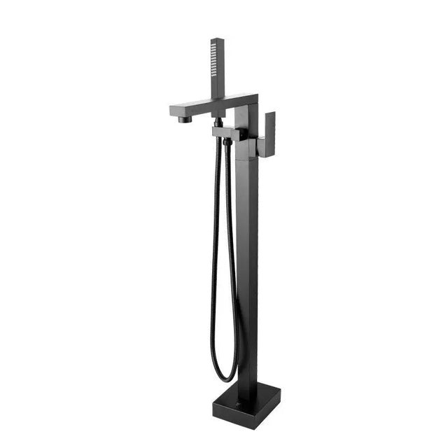 Black Freestanding Tap with Handheld Shower Aquaperla