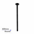 600mm Black Ceiling Shower Arm Aquaperla