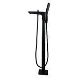 Black Freestanding Tap with Handheld Shower Aquaperla