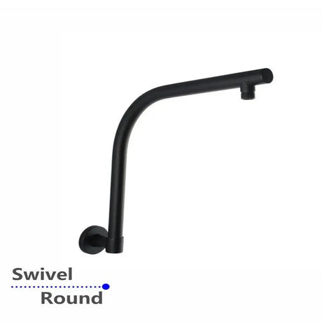 Black Wall Shower Arm Aquaperla