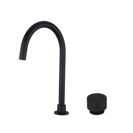MOON - Black Swivel Basin Mixer Aquaperla