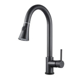 Black Pull Out Kitchen Mixer Aquaperla