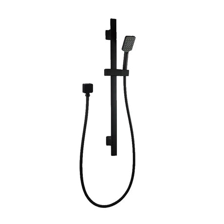 Black Shower Rail with Handheld Shower Aquaperla