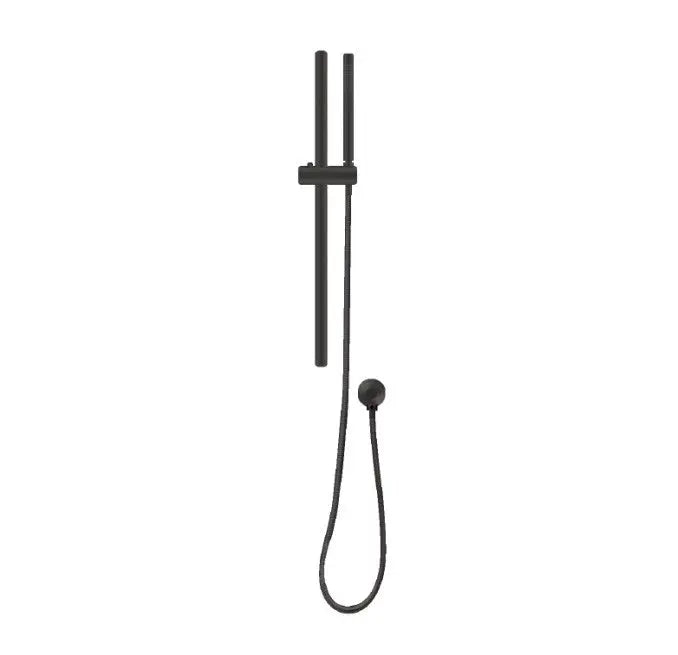 Black Shower Rail with Handheld Shower Aquaperla