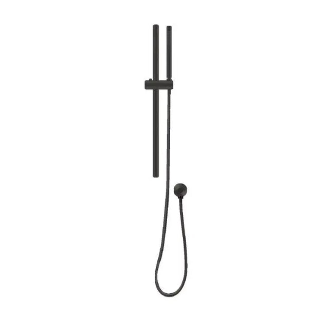 Black Shower Rail with Handheld Shower Aquaperla