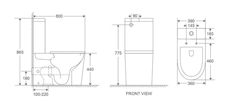 Pani Care-Accessible Back-to-Wall Toilet mercioaustralia