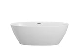 Pilato Freestanding Bathtub - Gloss White & Matt White mercioaustralia