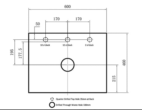 Brighton Freestanding PVC Vanity 600mm (Matte White) Poseidon