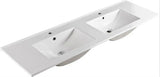 Harrington Floor PVC Cabinet Vanity 1500mm (Single Bowl/Double Bowl) (Matte White) Poseidon