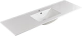 Harrington Floor PVC Cabinet Vanity 1500mm (Single Bowl/Double Bowl) (Matte White) Poseidon
