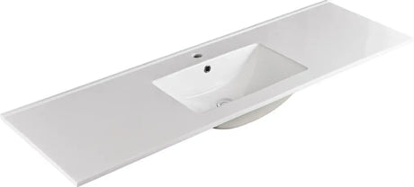 Harrington Floor PVC Cabinet Vanity 1500mm (Single Bowl/Double Bowl) (Matte White) Poseidon