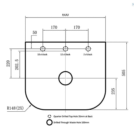 POS AVALON Wall Hung Vanity Matte Black (All Sizes) Poseidon