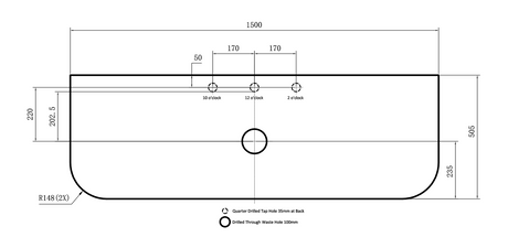 POS Bronte Wall Hung Vanity Coastal Oak (All Sizes) Poseidon