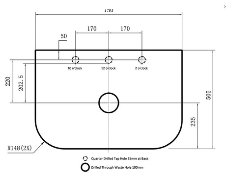 POS Bronte Wall Hung Vanity Coastal Oak (All Sizes) Poseidon