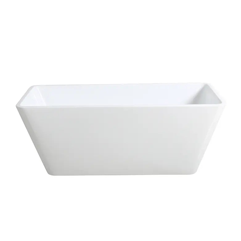 Qubist Gloss White Free Standing Bathtub 1400*710*590mm Poseidonbk