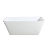 Qubist Gloss White Free Standing Bathtub 1500*705*580mm Poseidonbk