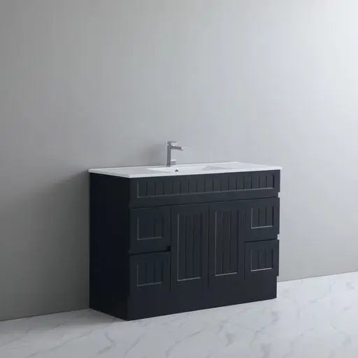 ACACIA SHAKER PVC Floor Vanity 1200mm (Single Bowl) Poseidon
