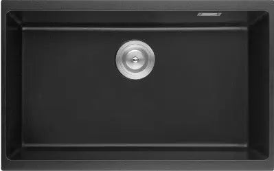 Matte Black Single Bowl Quartz Sink 810*460*226mm Poseidonbk