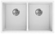 Matte White Double Bowl Quartz Sink 813*457*241mm Poseidonbk