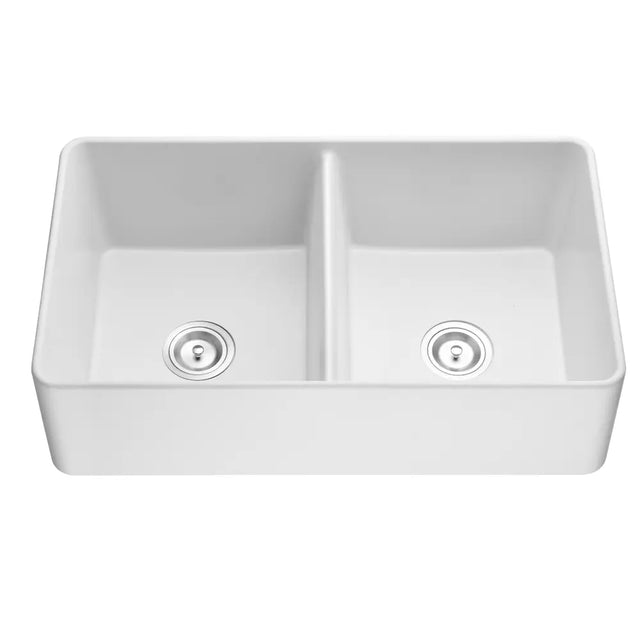 Double Bowl Quartz Butler sink 838*482*262mm | Matte White - Matte Black - Matte Grey Poseidonbk