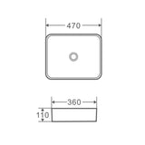 Qtro 47 Counter-top Rectangular Basin mercioaustralia