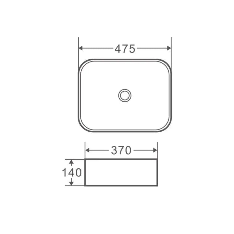 Qtro 48 Counter-top Rectangular Basin mercioaustralia