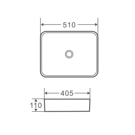 Qtro 51 Counter-top Rectangular Basin mercioaustralia