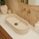 Jada Pill Concrete Above Counter Basin, Warm White fienza